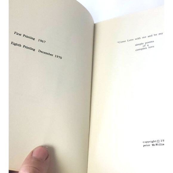COME LOVE WITH ME AND BE MY LIFE By Peter McWilliams Eighth Printing Dec 1970 - Picture 5 of 11